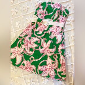 Lilly Pulitzer Amberly Pink Twinkle Floral cocktail dress